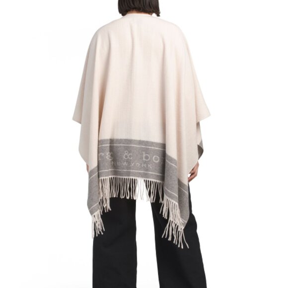 RAG & BONE Wool Poncho - Picture 2 of 2